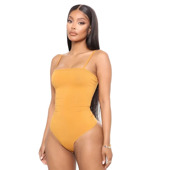 Fashion Nova Tops Fashion Nova Square Up Spaghetti Strap